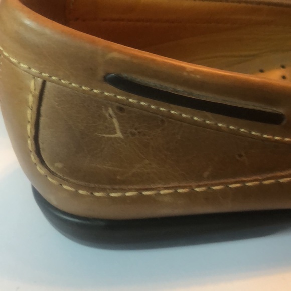 Men’s fall brown comfort Johnson Murphy 12m slip on slide driving loafers - Picture 5 of 12